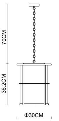 Suspension ronde Gazebo 3902 | Lampe suspendue